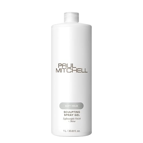 Paul Mitchell Soft Sculpting Spray Gel, Natural Hold, Soft Finish, For All Hair Types, 33.8 fl. oz.