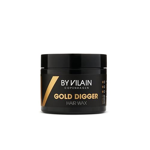 By Vilain Gold Digger Super Strong Hold Matte Finish Clean Cut Look Long Lasting Hair Pomade - Easy to Style for Fullness & Texture Smoothing & Slick