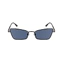 Calvin Klein Women's Sunglasses CK24110S - Light Gunmetal with Solid Light Blue Lens