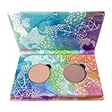 Honeybee Gardens Mini Skinny Duo Eye Shadow Compact in Canterbury and Cameo, Longlasting, Refillable & Customizable, Vegan, 26mm Pans