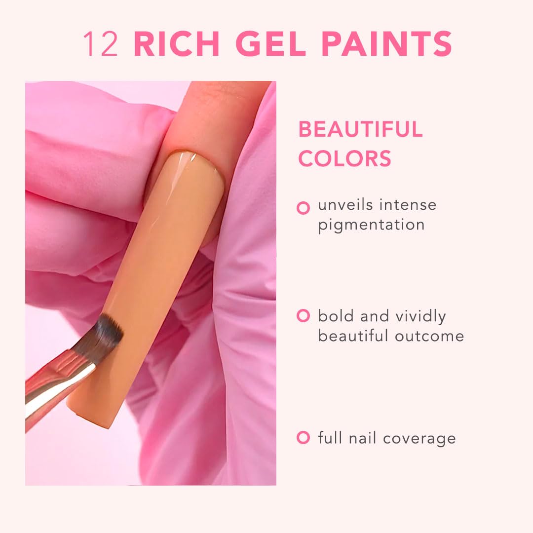 KIARA SKY Professional Nails Gel Art Pod - Ultra Pigmented Gel Art Paints (Fawn) Light Beige Beauty & Personal Care KIARA SKY