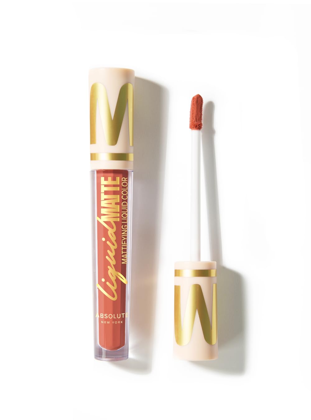 Absolute New York Matte Liquid Lipstick, Lightweight Full Coverage, Long Wear Transfer and Waterproof Lipstick (MLAM52 Wild Pumpkin, .085 fl oz)