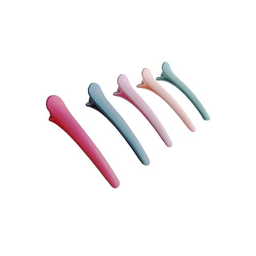 WHITEBRIDGE 5pcs Bow-shaped Hair Clips Band Hair Clips for Styling and Sectioning for Girls Women - Durable Anti-Slip Decoration Hair Clips, Plain