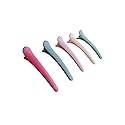 WHITEBRIDGE 5pcs Bow-shaped Hair Clips Band Hair Clips for Styling and Sectioning for Girls Women - Durable Anti-Slip Decoration Hair Clips, Plain