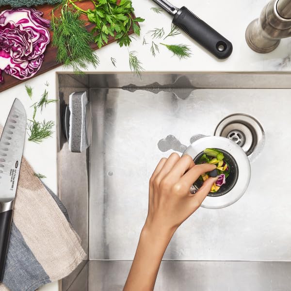 OXO Good Grips Silicone Sink Strainer, Black