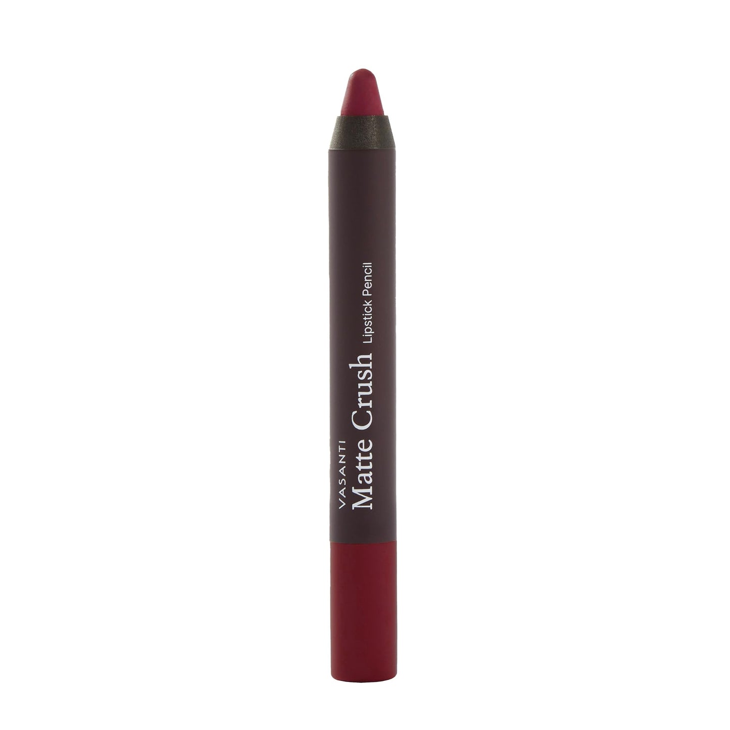 VASANTI Matte Crush Lipstick Pencil (Red Over Heels) | Long-Lasting, Water-Resistant Lip Liner Pencil that Won’t Smudge | Highly Pigmented, Soft Matte