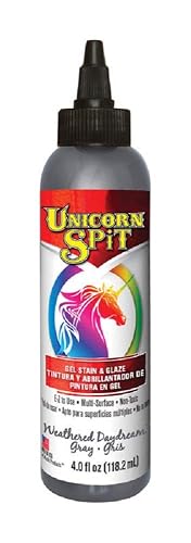 Unicorn Spit Flat Weathered Daydream Gray Gel Stain and Glaze 4 oz.