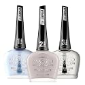 MASGLO GEL EVOLUTION Nail Polish Gel Effect, No UV/Led Lamp, Duration up to 12 Days, 3 PCs - Base, Esmalte Color, Brillo, 0.5 Fl. Oz. (Matrimonio) Beauty & Personal Care MASGLO