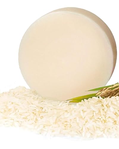 Rice Water Shampoo Bar for Hair Strengthening and Repair - Sulfate-Free, Vegan Formula with Nourishing Oils - Solid Shampoo for Healthy Locks