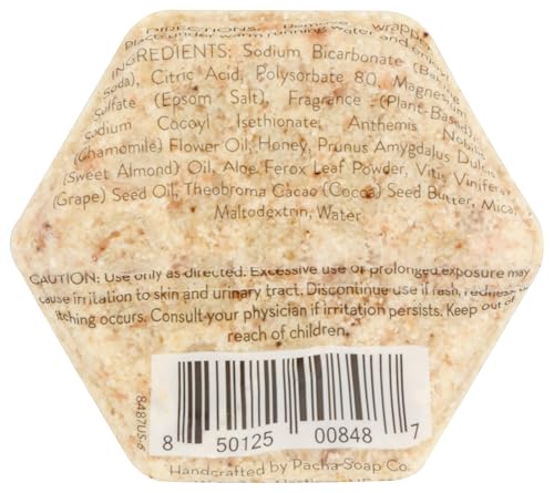 PACHA SOAP Sweet Almond Honeycomb Froth Bomb, 5 OZ