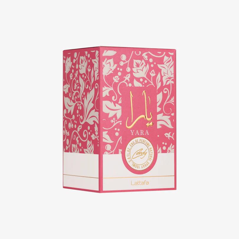 Lattafa Yara Candy - Vanilla, Fruity, Citrus, Floral - Eau de Parfum Long-Lasting Fragrance for Women, 3.40 Ounce / 100 ml Beauty and Personal Care Lattafa