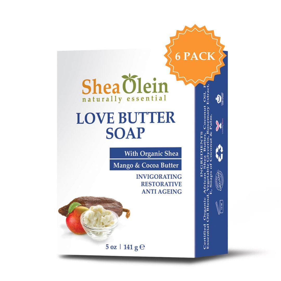 Shea Olein SheaOlein- Love Butter Soap 5 oz Bar (6 Bars)