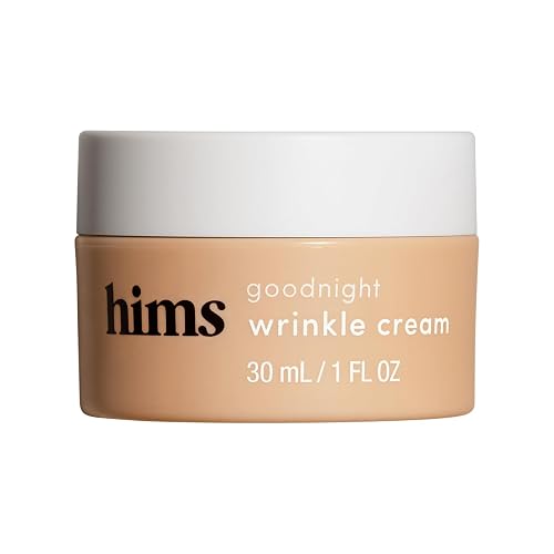 hims Goodnight Wrinkle Cream - Hyaluronic Acid & Shea Butter - Face Moisturizer for Fine Lines & Dry Skin - Deep Hydration Night Cream for Men