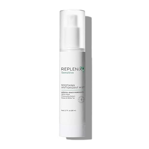 Replenix Soothing Antioxidant Mist, Calming Facial Spray, Dermatologist Developed for All Skin Types, Oil Free, Paraban Free, Non-comedogenic (2.7 oz)