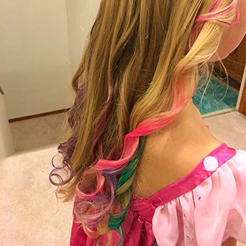 Colorme Temporary Hair Color, Hair Chalk alternative 3PK (Fuschia, Teal, Violet Desire)