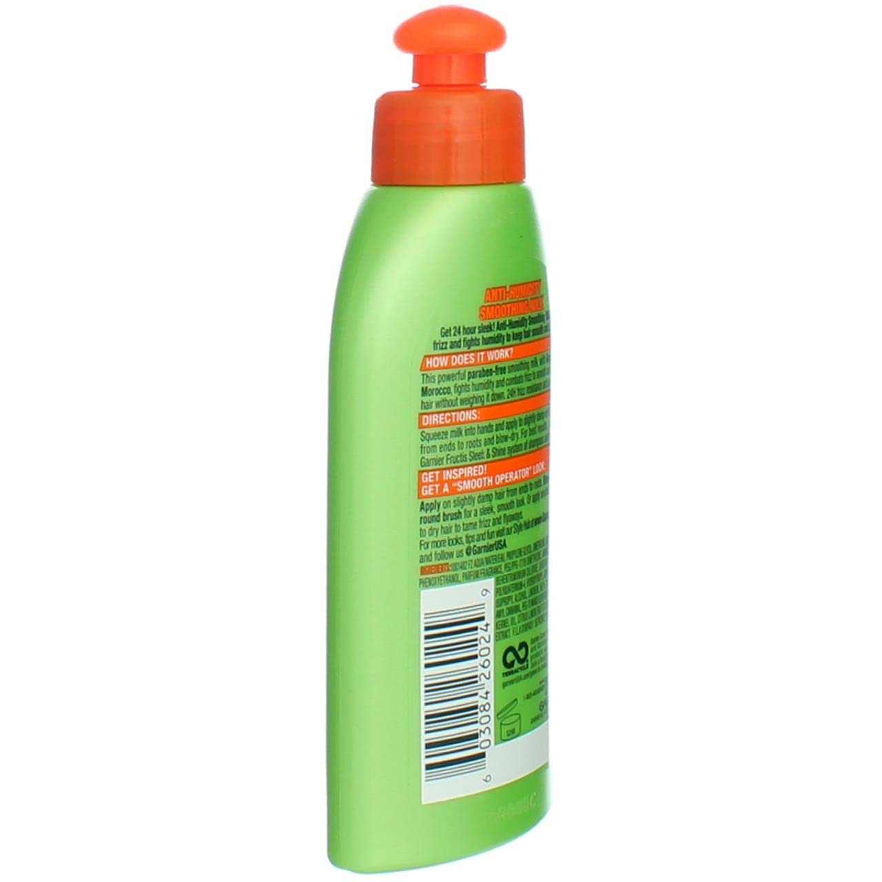 Garnier Fructis Sleek & Shine Anti-humidity Smooth Milk 5.1 Ounce (150ml) (6 Pack)