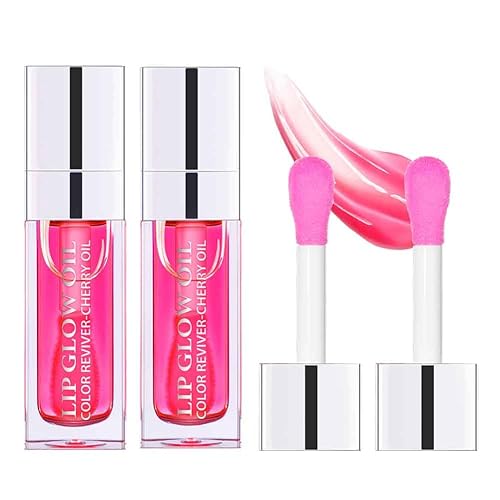 Fovcos Hydrating Lip Glow Oil, Moisturizing Lip Glow Oil, Lip Plumper Gloss, Transparent Lip Gloss, Lip Oil, Plumping Lip Oil, Lip Balm, Tinted Lip