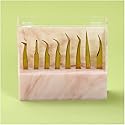 Dust-proof Tweezers Holder Lash Extension Supply Stand Holder, 8 Holes Tweezers Storage Holder for Eyelash Extensions Supplies Acrylic Display Stand