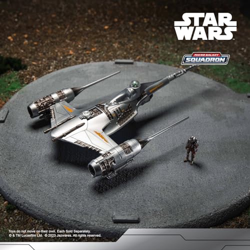 Star Wars Micro Galaxy Squadron The Mandalorian's N-1 Starfighter - 5-Inch Starfighter Class Vehicle with 1-Inch Micro Figure Accessory