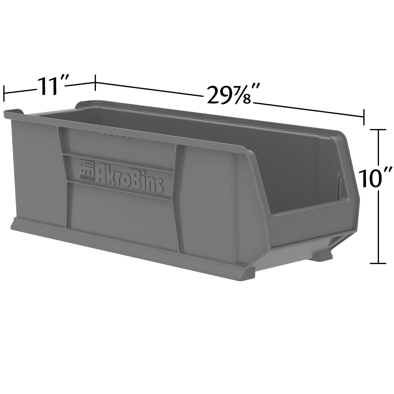 Akro-Mils 30292 Super-Size AkroBins Plastic Storage Bins, Space-Saving Stackable Bins for Garage, Classroom, Warehouse Organization, 30-Inch L x…