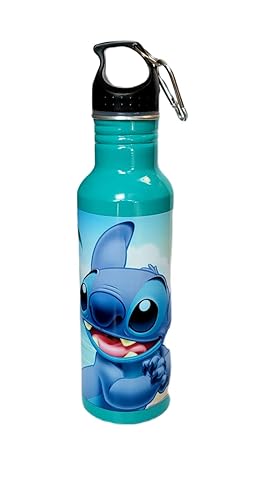 Disney Stitch Surf n Turf Teal Aluminum Water Bottle