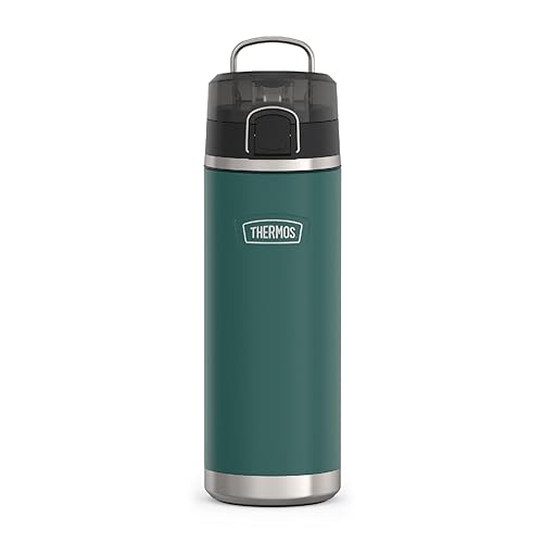 THERMOS ICON SERIES, Stainless Steel Water Bottle with Spout - 24 Ounce, Spruce - Vacuum Insulated Water Bottle with Lid