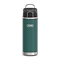 THERMOS ICON SERIES, Stainless Steel Water Bottle with Spout - 24 Ounce, Spruce - Vacuum Insulated Water Bottle with Lid