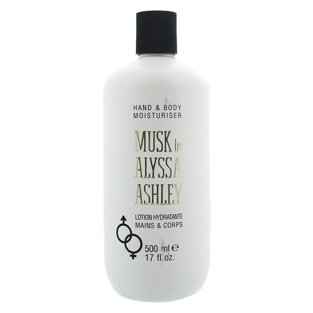 Alyssa Ashley Musk Hand Body Lotion - Hand Lotion for Dry Hands - Body Cream for Women and Men - Hydrating Cream for Smooth Skin - 16.9 oz