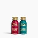 SMALL WONDER® Signature Shampoo and Conditioner Minis Travel Set 0.7oz (Up to 20 Uses) - Sulfate Free, Paraben-Free, Color-Safe, Powder to Creamy