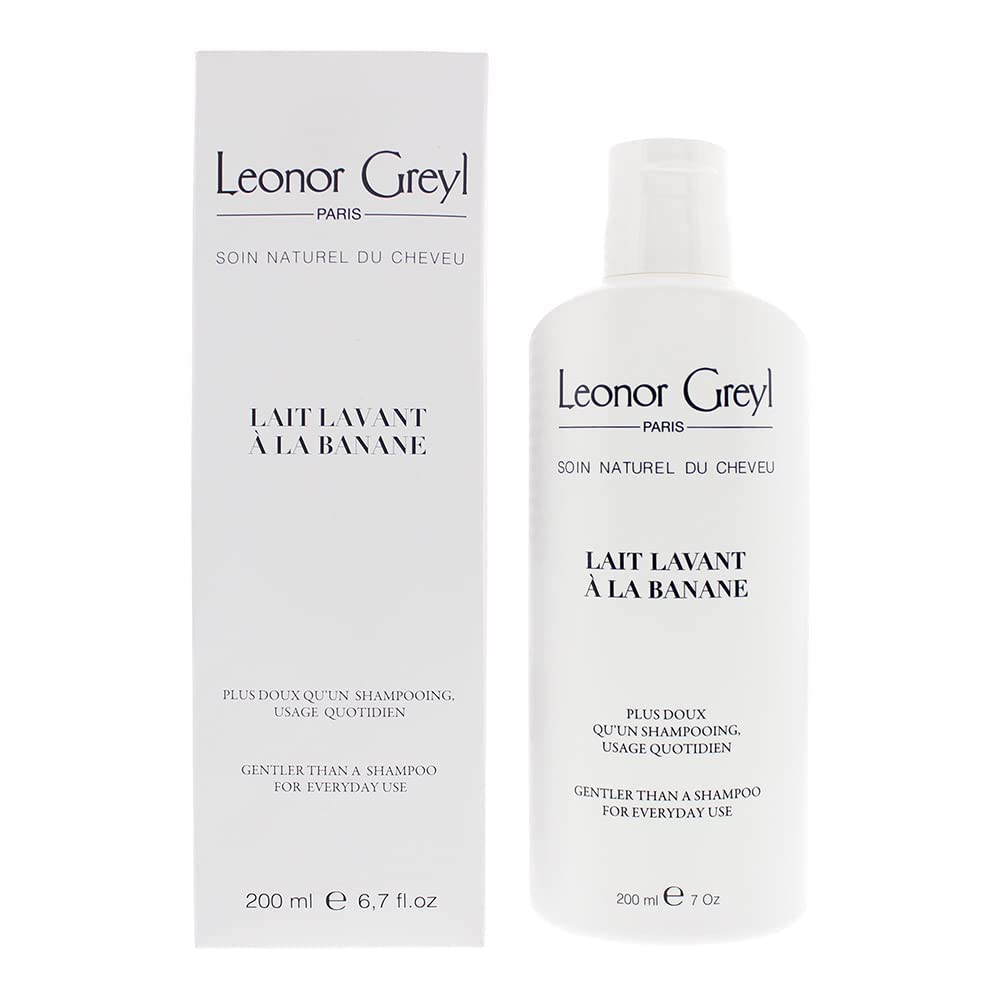 Leonor Greyl Paris - Lait Lavant a La Banane - Gentle Shampoo For Daily Use - Natural Purifying Hair Care Shampoo for Fine, Limp Hair (6.7 oz)