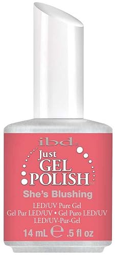 IBD Just Gel SHE'S BLUSHING Soak Off Pink Nail Polish UV Manicure .5 oz Salon Beauty & Personal Care IBD