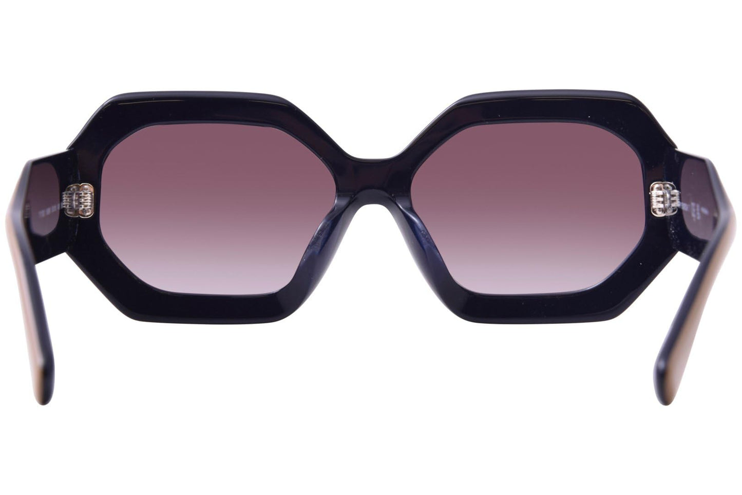 Tory Burch TY7192U 19396I Sunglasses Women's Navy/Beige/Clear Gradient Grey 55mm