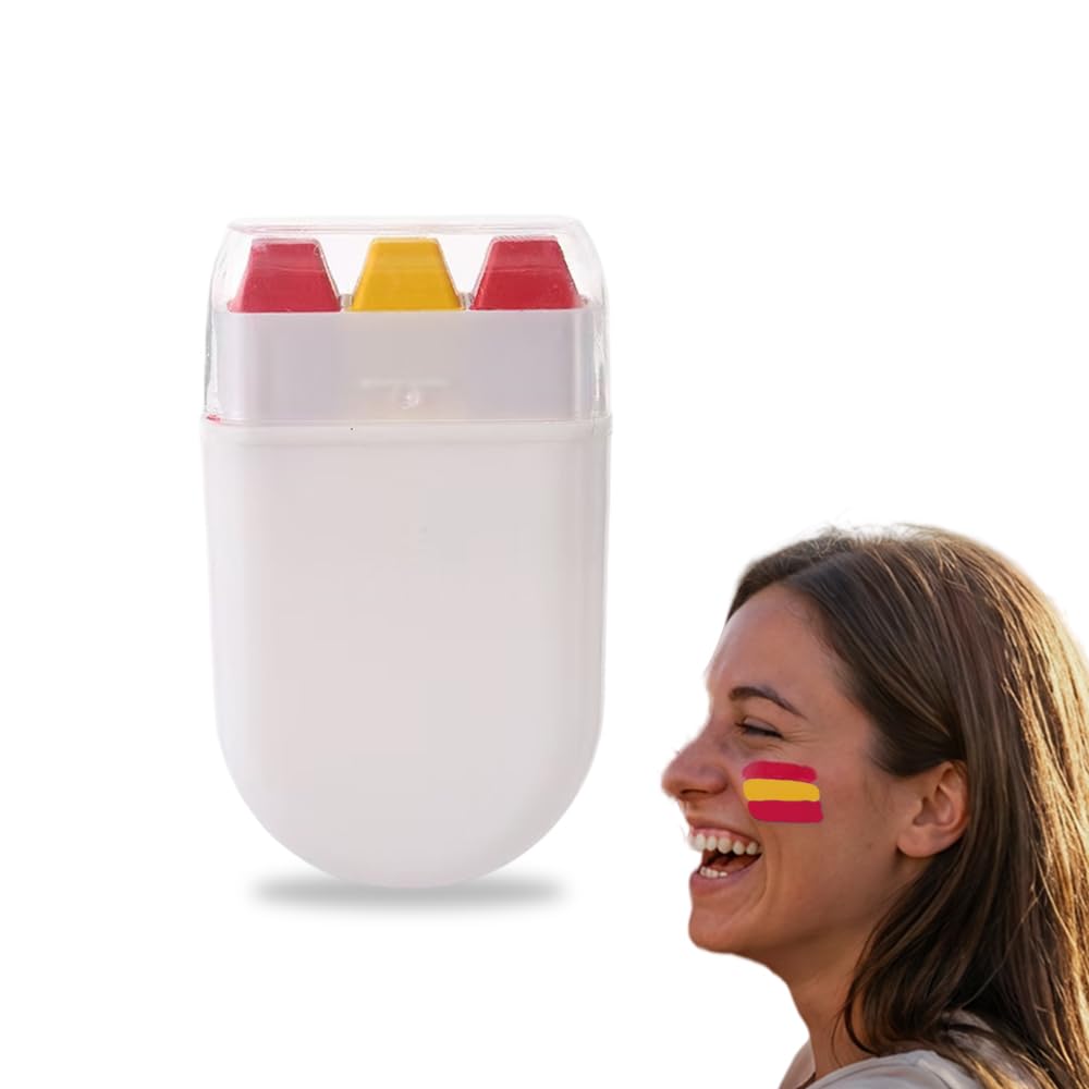 Face Paint Stick, Washable National Flag Face Paint Stick for 2026 Football Rugby Baseball Soccer, Eye Black Face & Body Paint for Outdoors Game