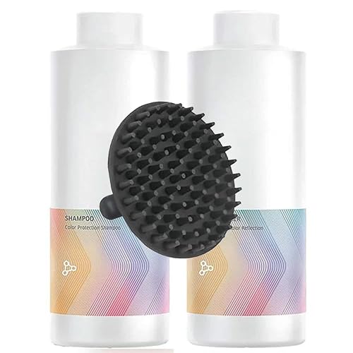 Color Motion Shampoo & Conditioner 1 Liter Duo Set + M Hair Designs Scalp Brush - Color Protection & Hair Strengthening Bundle