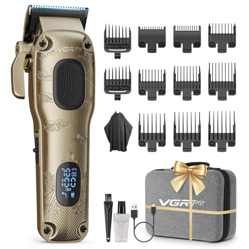 VGRPRO Hair Clippers for Men Professional, Cordless & Corded Barber Clippers for Hair Cutting with Package Case, Electric Grooming Kit for Home Beauty and Personal Care VGRPRO Default Title