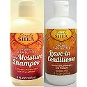 Organic Shea Butter Shampoo + Conditioner Paraben-Free (2) Two 8oz Bottles