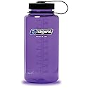Nalgene Tritan Wide Mouth BPA-Free Water Bottle, Purple w/ Black Cap, 32-Ounces