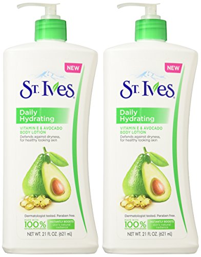 St. Ives Daily Hydrating Body Lotion Vitamin E 21 oz (Pack of 2)