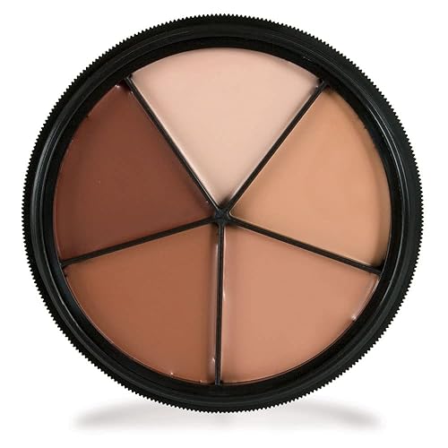 Mehron Makeup Tattoo Cover ProColoRing | 5 Color Wheel Pro Color Ring| Made in the USA | Tattoo Cover Up Makeup | Concealer