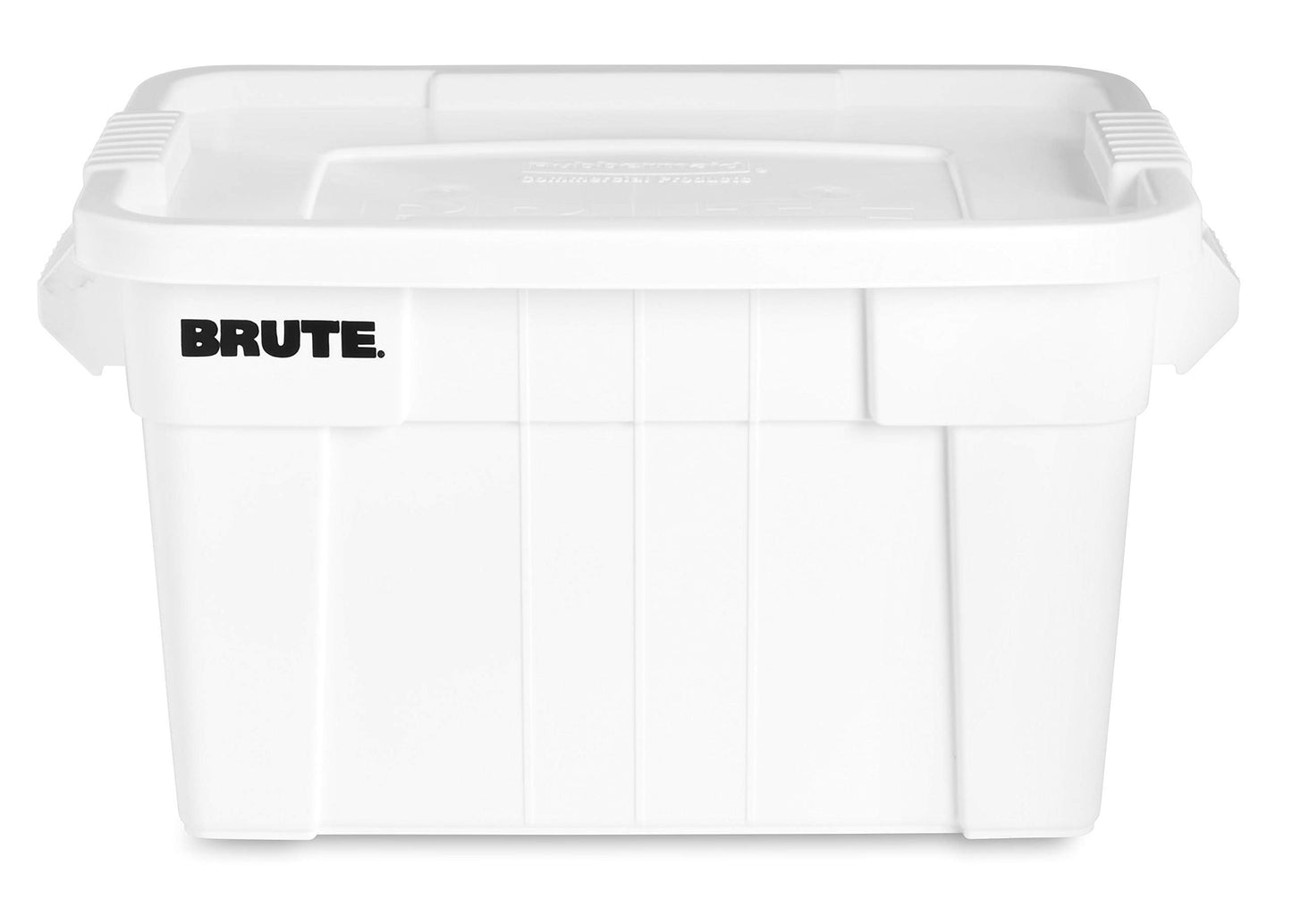 Rubbermaid Commercial Products BRUTE Tote Storage Container with Lid-included, 20-Gallon, White, Reusable Boxes for Moving/Storing…