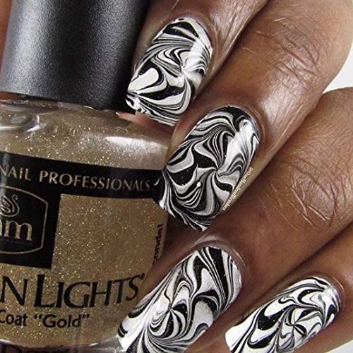 INM Northern Lights Hologram Top Coat Gold .5 oz Beauty & Personal Care INTERNATIONAL NAIL MANUFACTURERS