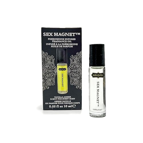 KAMA SUTRA SEX MAGNET™ Pheromone Infused Fragrance Oil Vanilla Amber Roll On Perfume Cologne - Unisex Fragrance For Men and Women - TSA Ready 10ml