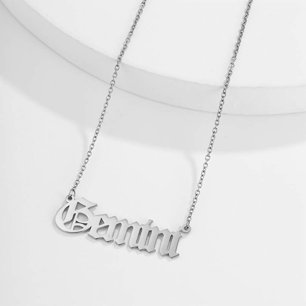 Aimimier Constellation Necklace Gemini Necklace Astrology Jewelry Personalized Name Gift for Girlfriend Women (Silver)