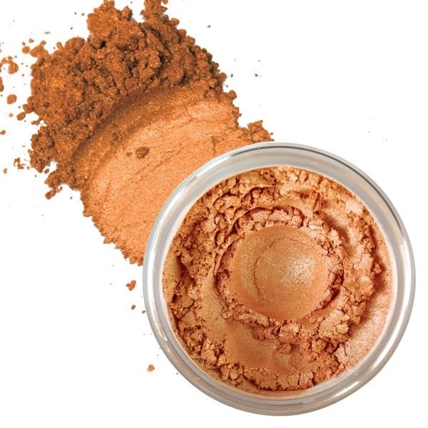 BellaTerra Cosmetics Mineral Bronzer - Travel Compact Vegan Tanning Contour Powder for Face & Body - Soft Synthetic Bristles for Smooth Foundation