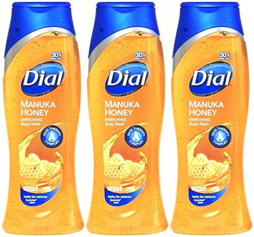 Dial Manuka Honey Enriching Body Wash, 21 Ounce (Pack of 3) Total 63 Ounces