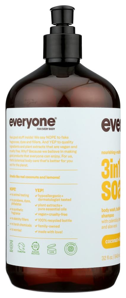 EO Essential Oil Products EveryOne Liquid Soap Coconut + Lemon -- 32 fl oz - 2pc by EO Essential Oil Products
