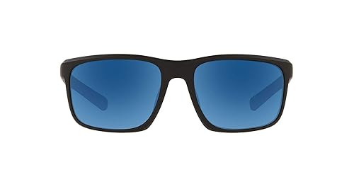 Native Eyewear Wells Sunglass, Matte Black Crystal, Blue Reflex