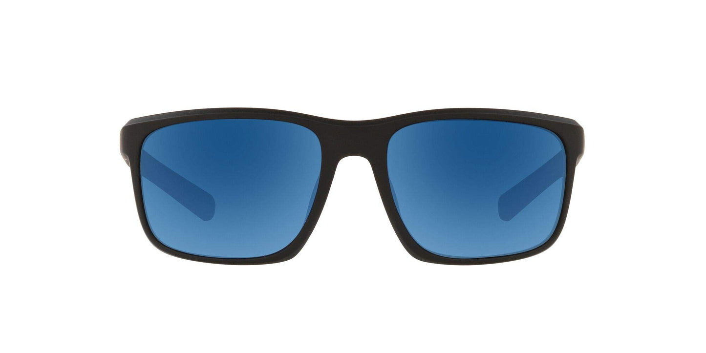 Native Eyewear Wells Sunglass, Matte Black Crystal, Blue Reflex
