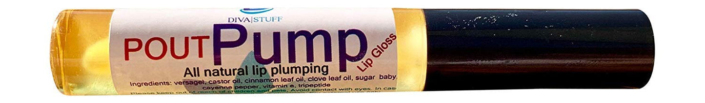 Diva Stuff Pout Pump, All Natural Lip Plumping & Conditioning Gloss