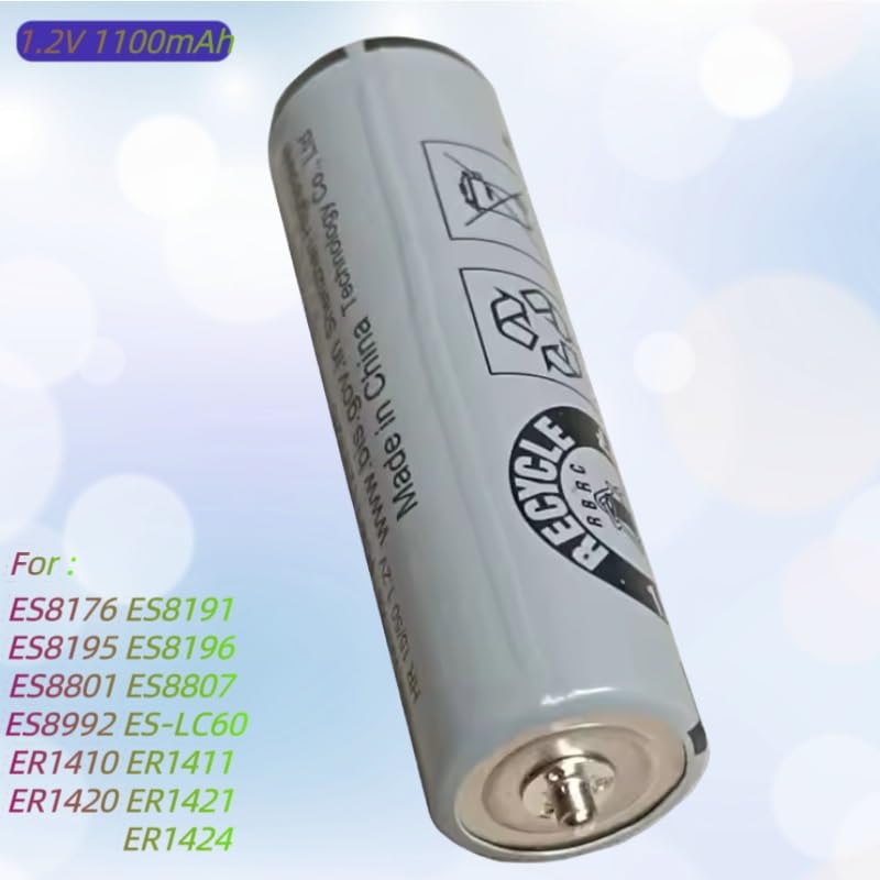 Orfdcnhlkc Electric Shaver 1.2v 1100mAh Battery. Compatible for Panasonic ES8176, ES8191, ES8195, ES8196, ES8801, ES8807, ES8992, ES-LC60, ER1410 Beauty and Personal Care Orfdcnhlkc